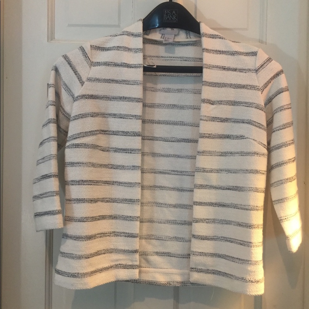 H$M White Stripe Blazer BNWT